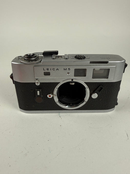 Leica M5 Chrome Rangefinder 35mm Film Camera 3 lug