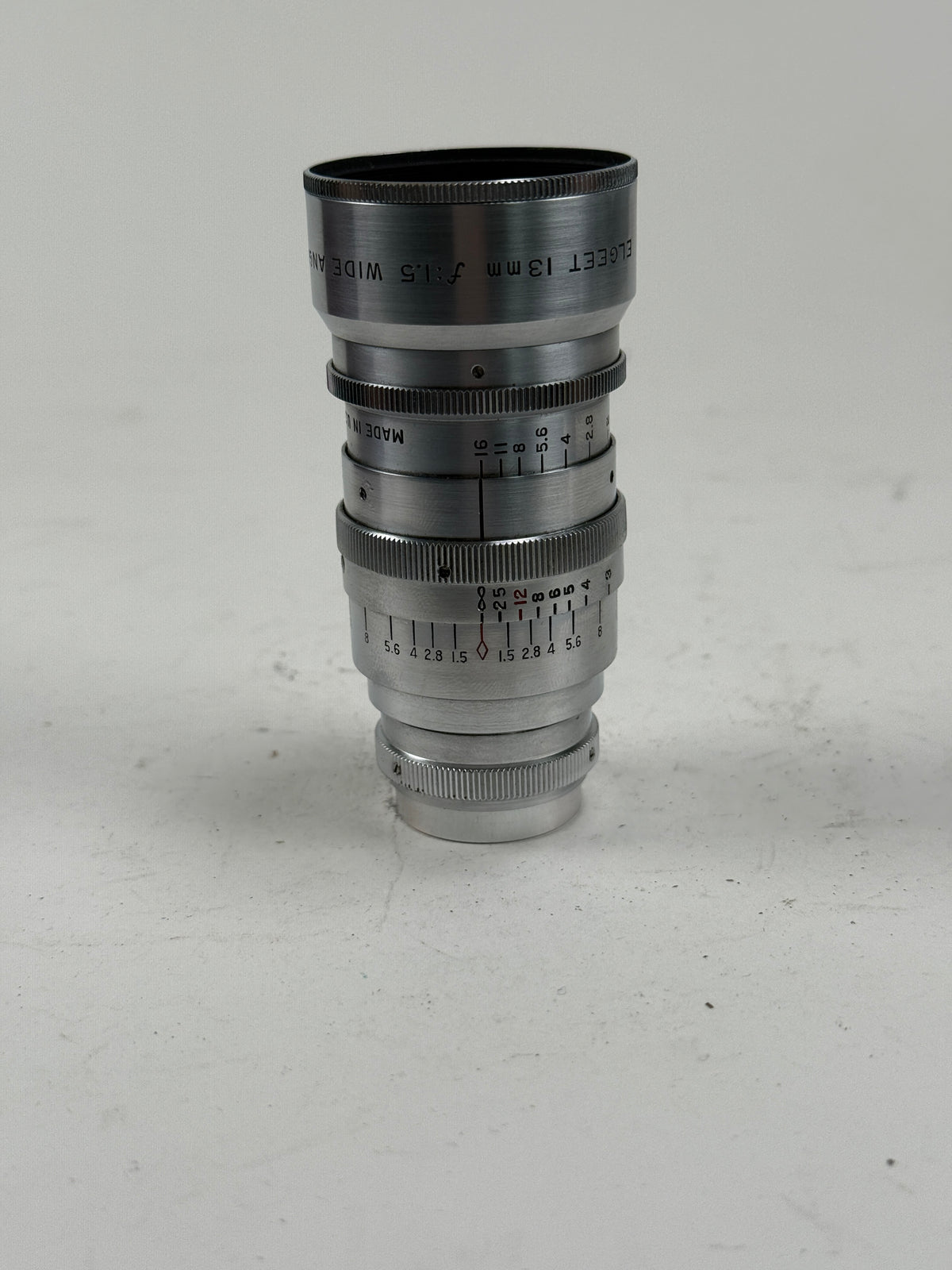 Elgeet Wide Angle 13mm f1.5 C Mount cine Lens 16mm Camera Bolex Filmo