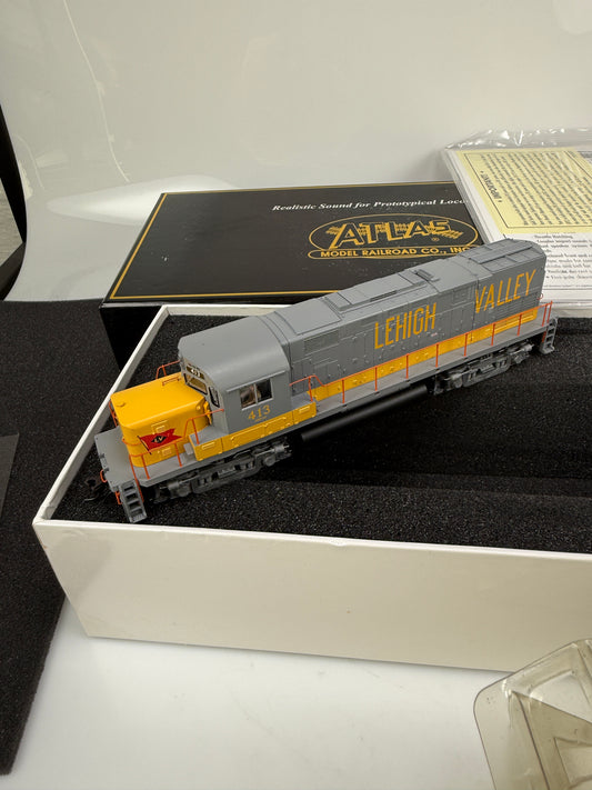 Atlas master gold HO 10000 Lehigh Valley 413 C420 PH1 Locomotive w/ DCC & Sound