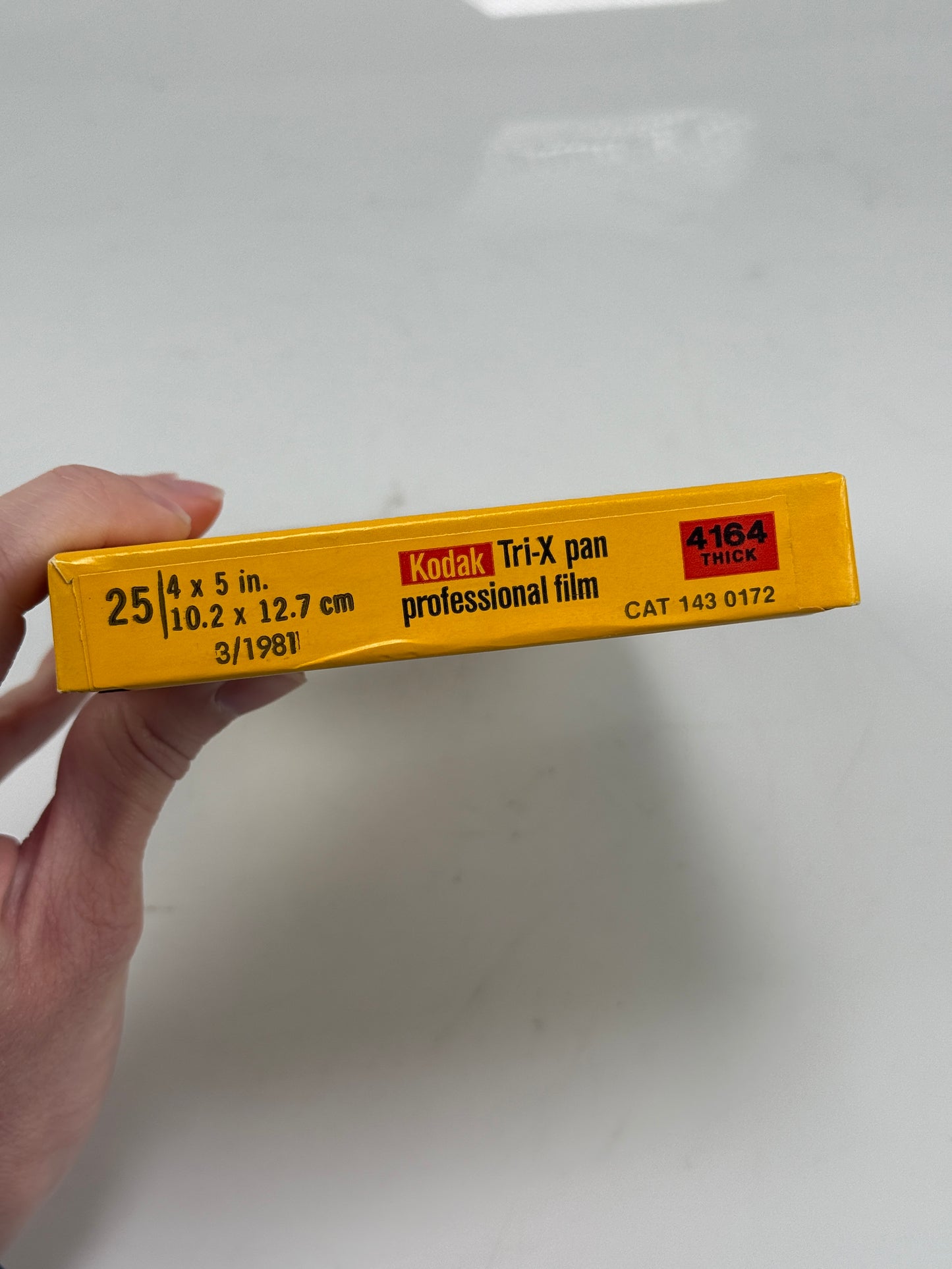 Expired 4x5 KODAK 4164 Tri-X Pan Large Format Film 25 Sheets 1981