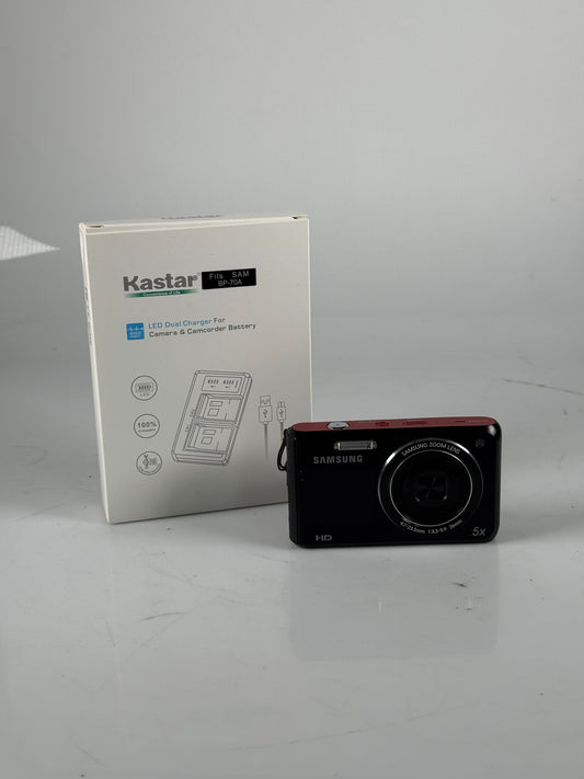 Samsung DualView DV50 HD 16.1MP Compact Digital Camera w/Dual View LCD Screens