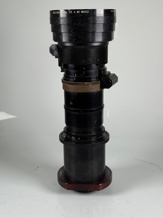 ANGENIEUX Zoom 10x16 T Plumbicon F2 Lens cinema video RARE
