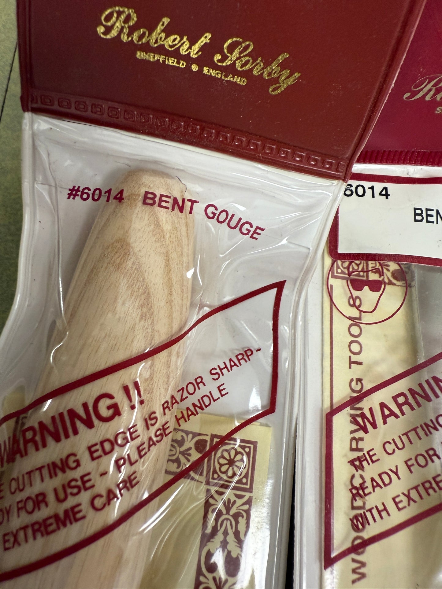 Robert Sorby No. 181 O/C Firmer Gouge 1" Double Hooped Ash Handle N.O.S