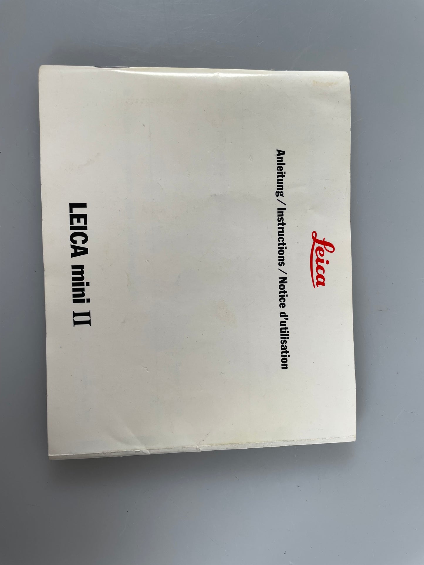 Leica Mini II User Instruction Manual Guide