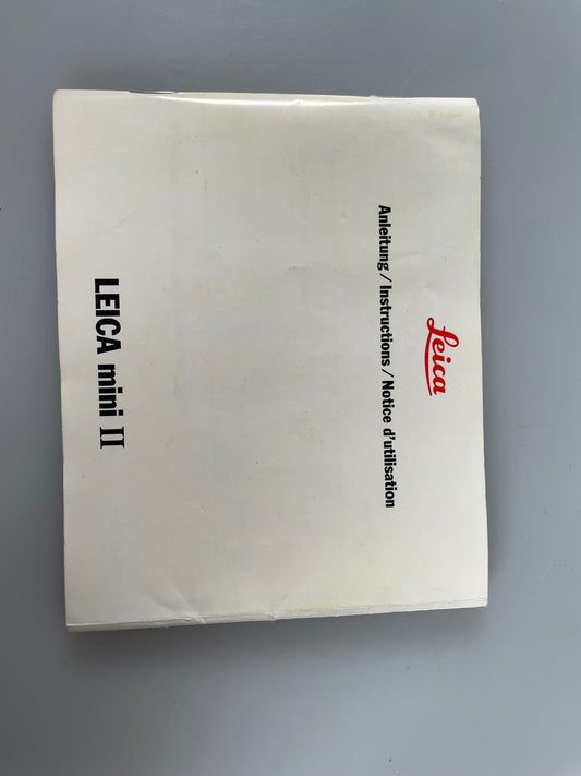 Leica Mini II User Instruction Manual Guide