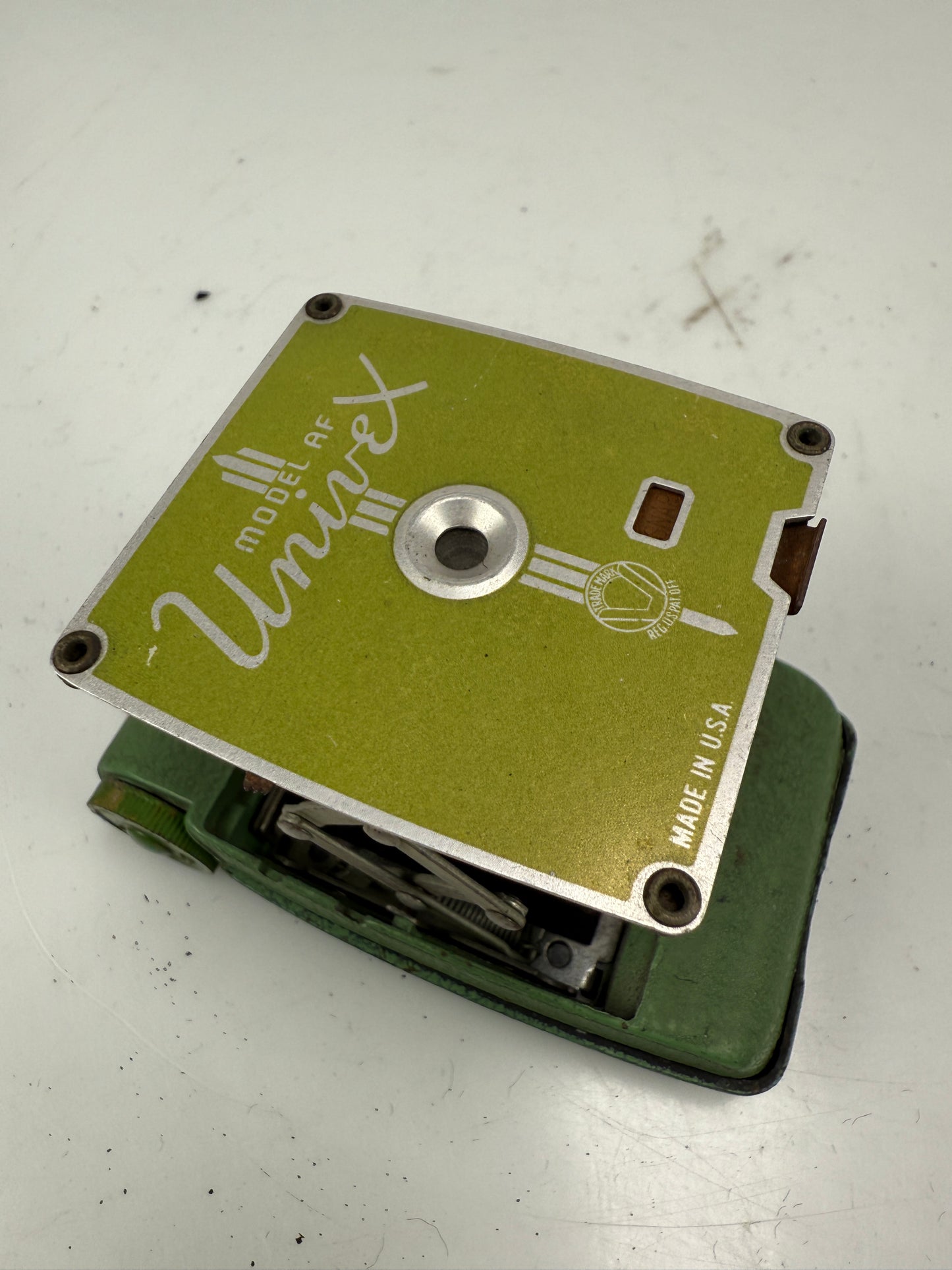 Univex Model AF universal camera corp folding mini camper GREEN RARE