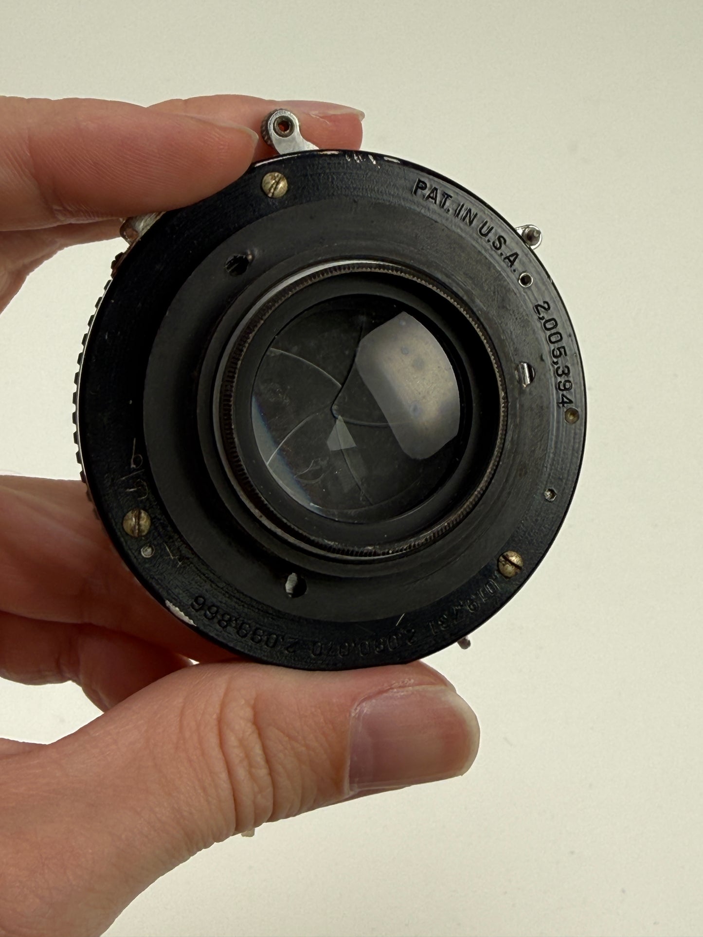 Kodak Ektar 127mm f4.7 large format lens in shutter