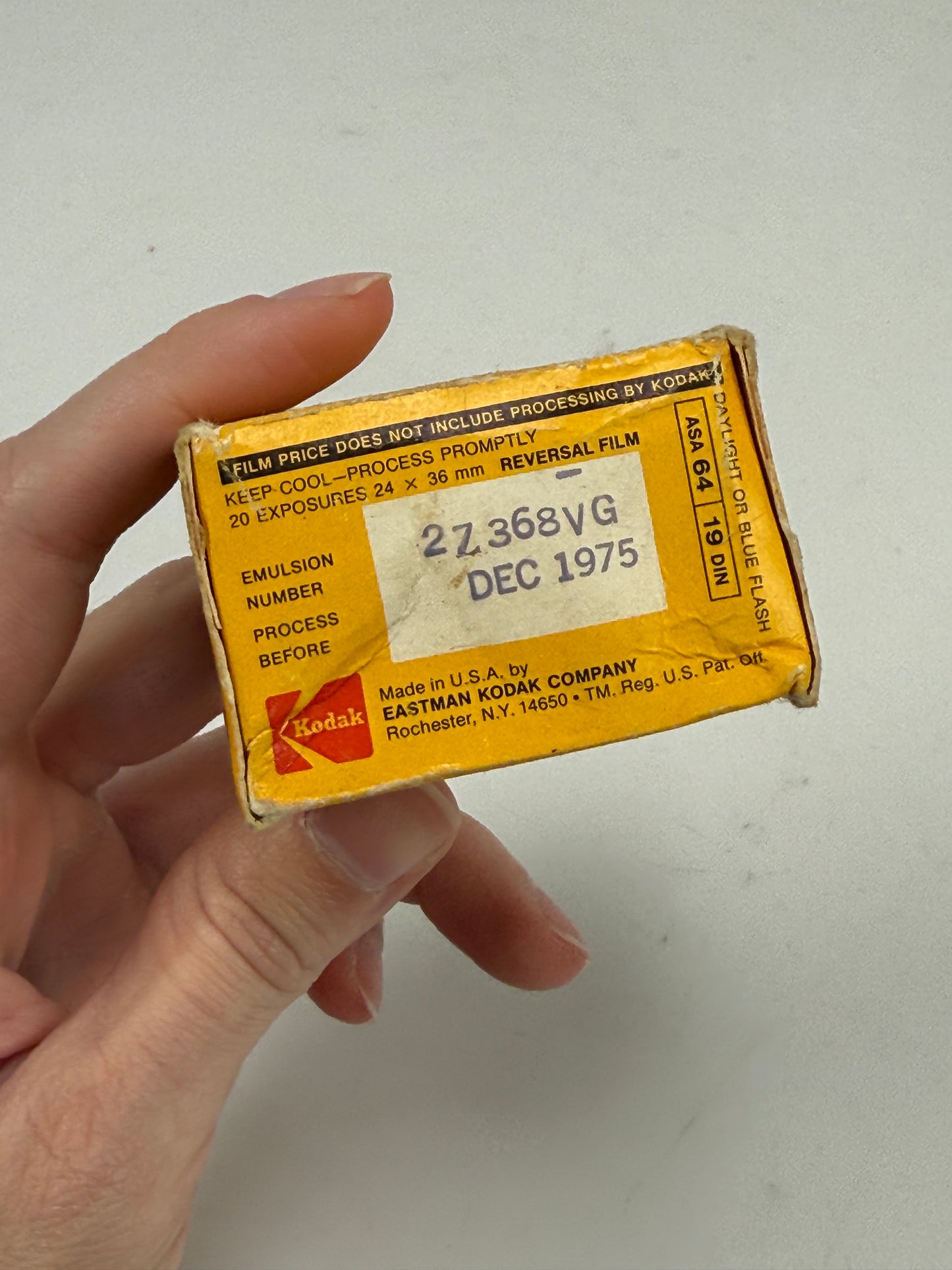 Kodak Ektachrome-X Color Slide Film EX 135-20 1 roll