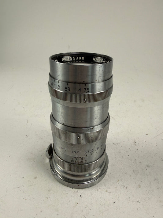 Nikon Nikkor-q.c 13.5cm 135mm f3.5 Lens S mount Nippon Kogaku Tokyo