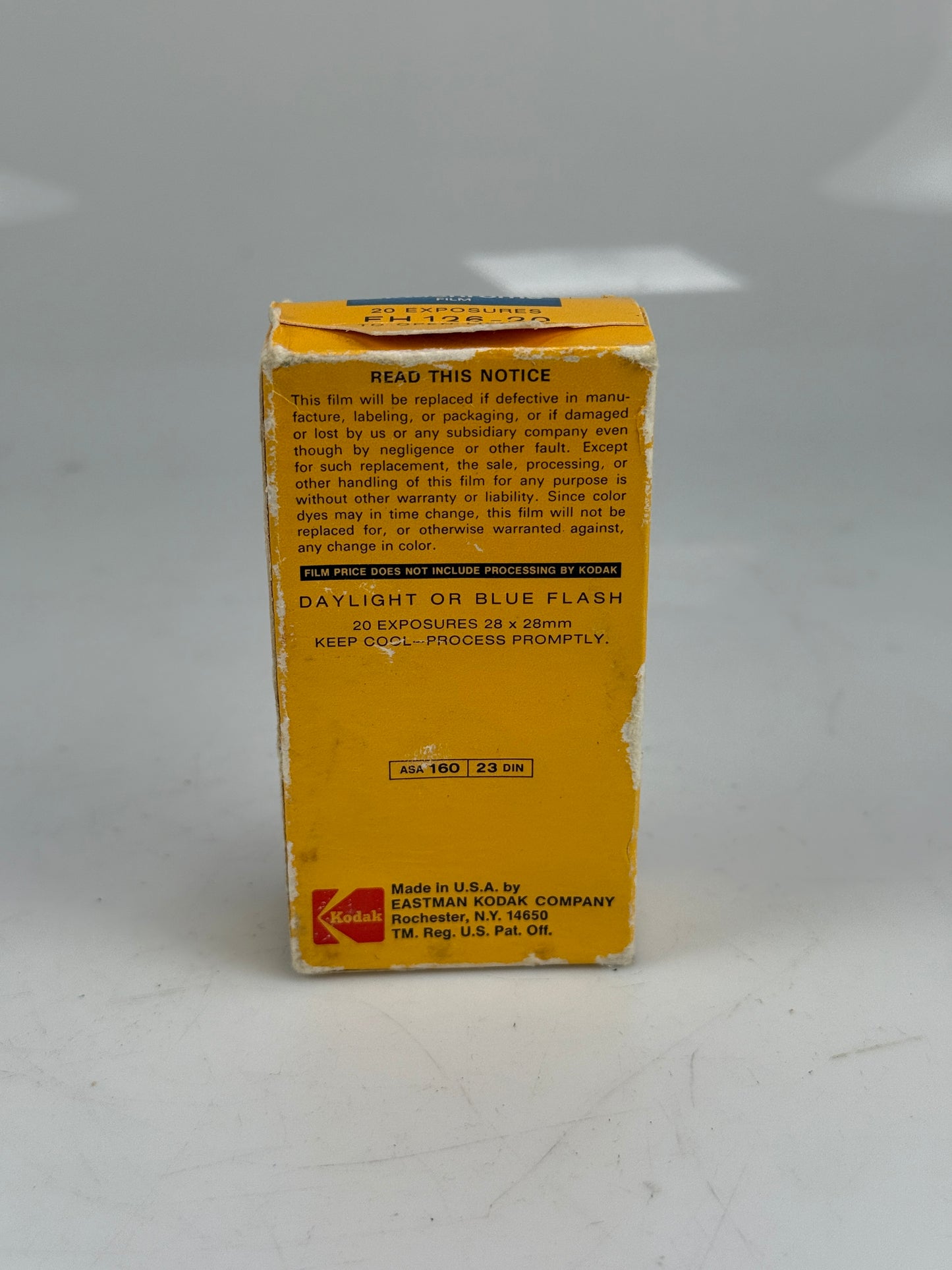 Kodak Ektachrome 126-20 high speed color Film