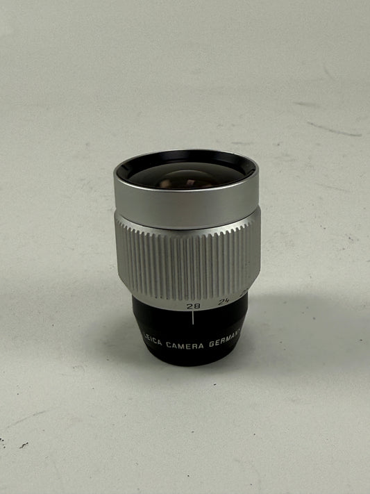 Leica 21mm 24mm 28mm Vario Viewfinder 12014, Silver, 21-24-28mm, Shoe Mount