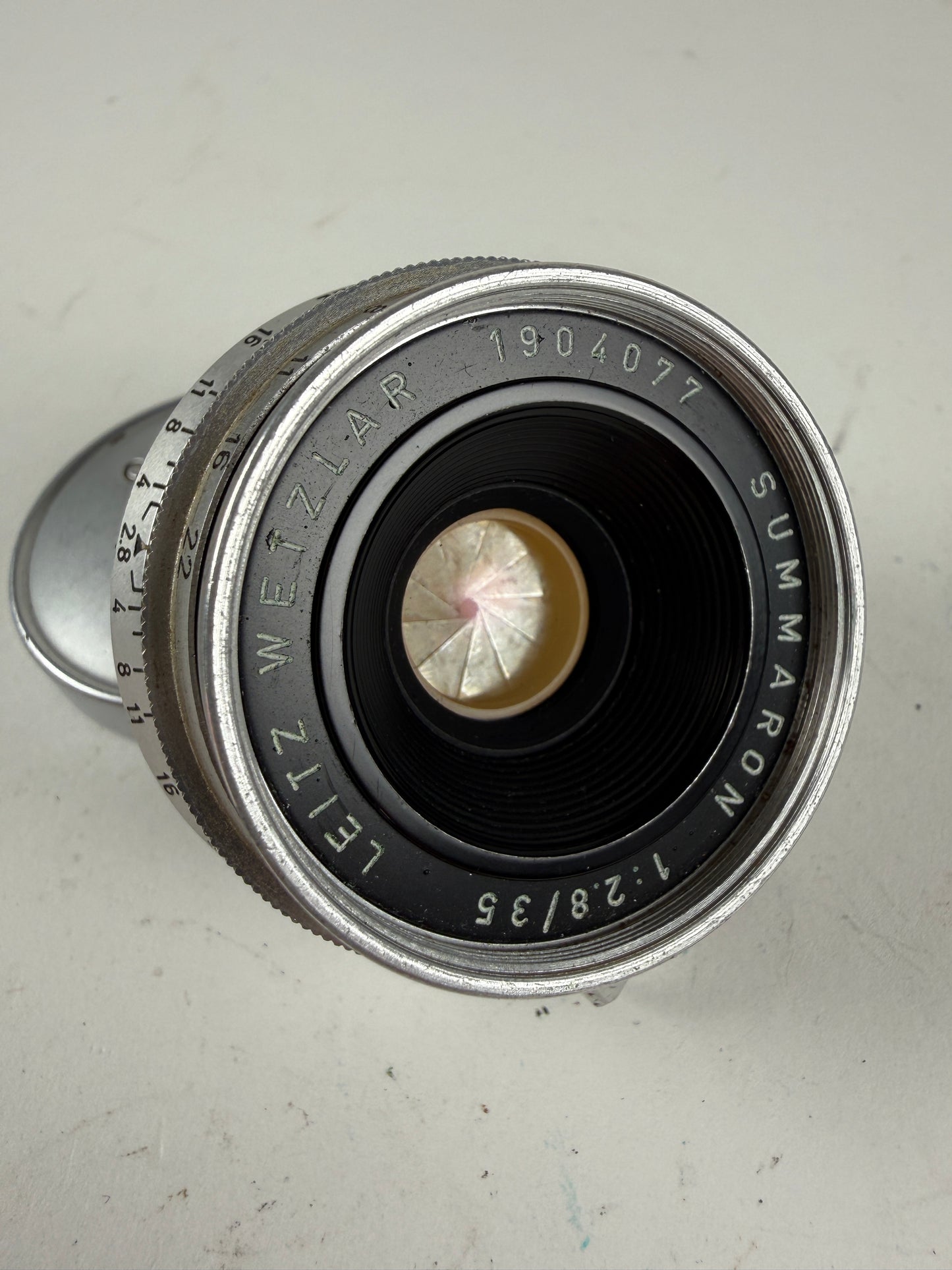 Leica Leitz Wetzlar Summaron 35mm F2.8 LTM lens Chrome