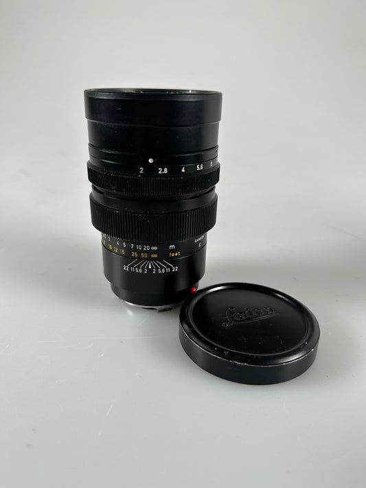 Leica Leitz Summicron M 90mm F2 Black Lens