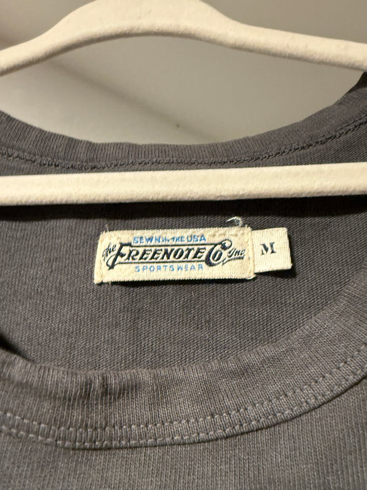 Freenote Cloth Co Mens Pocket T-Shirt Sz M Medium Tee Shirt Made In USA Grey