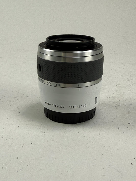 Nikon 1 Nikkor 30-110mm f3.8-5.6 VR ED IF Lens white