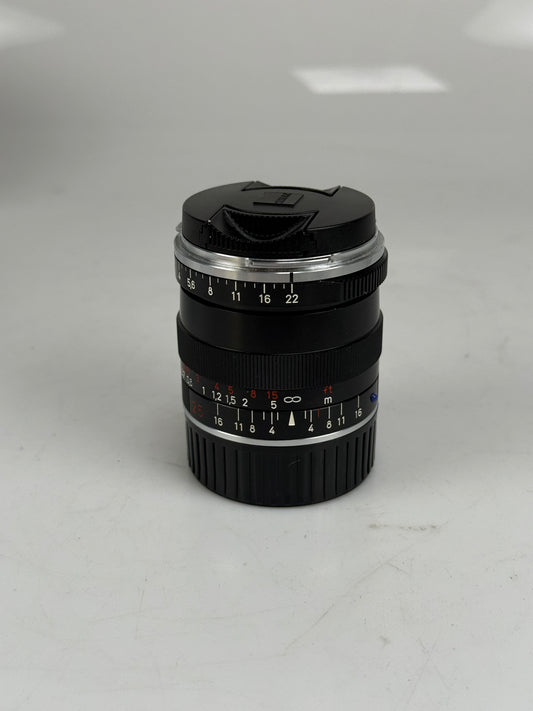Carl Zeiss Biogon 25mm f2.8 ZM T* Leica M Mount Lens Chrome Black