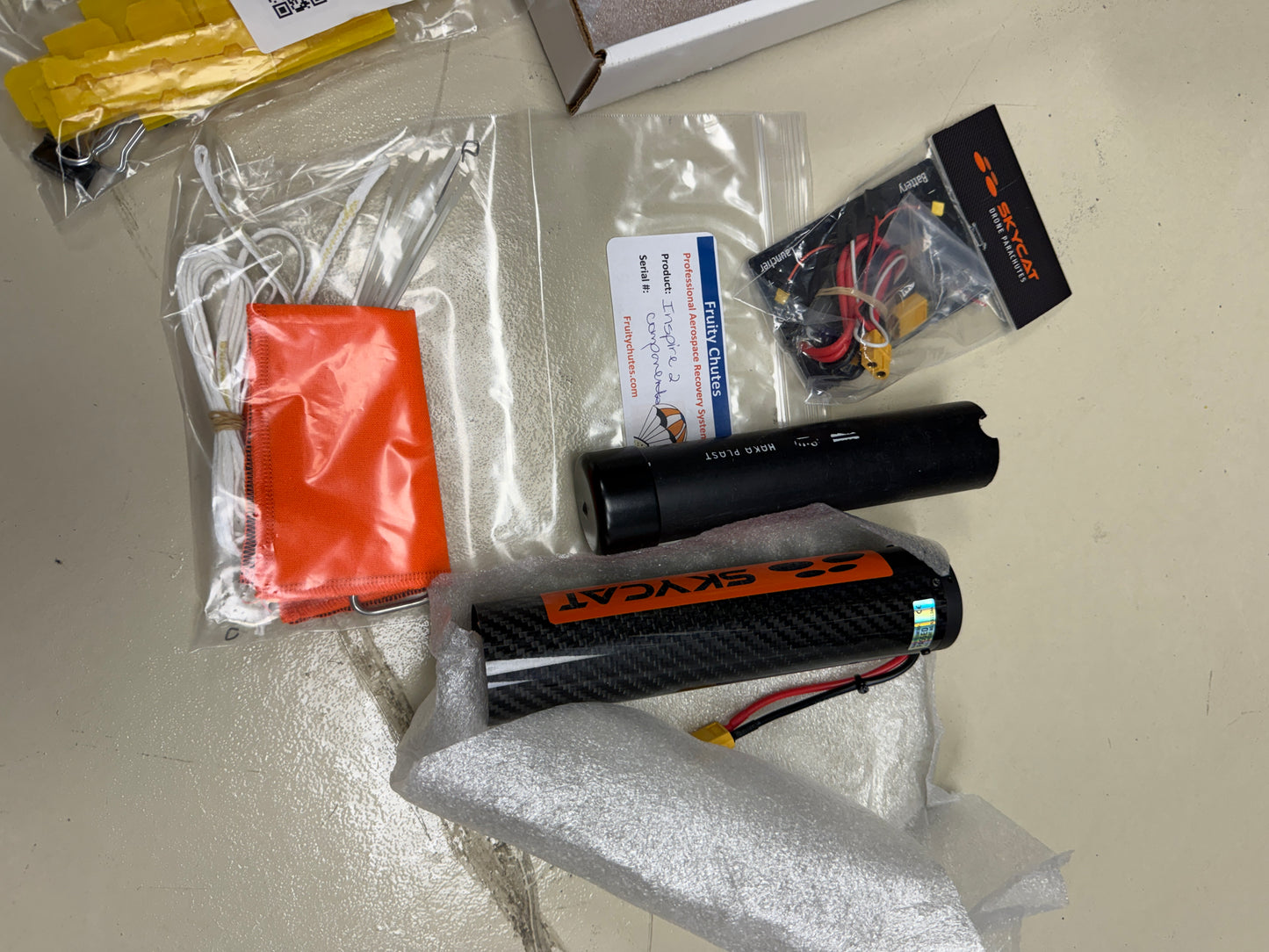 Fruity Chutes SkyCat Drone Parachute with Mayday failsafe Inspire II