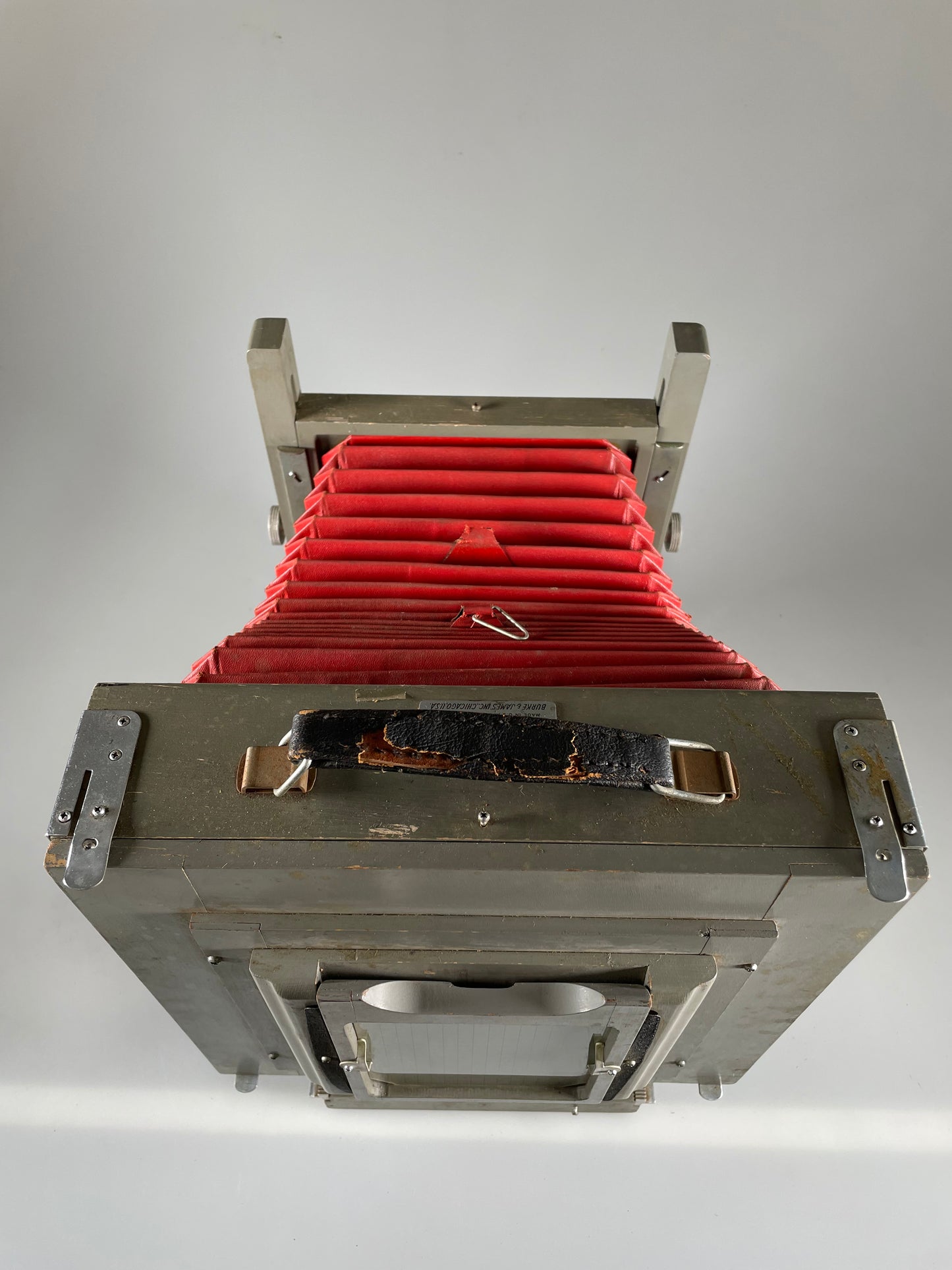 8x10 Burke & James wooden View Camera with 4x5 reducing back only