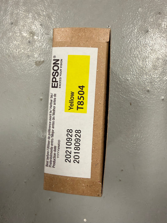 New: Epson T8504 Yellow Ultra Chrome HD Ink For SC-P800 Exp 2021