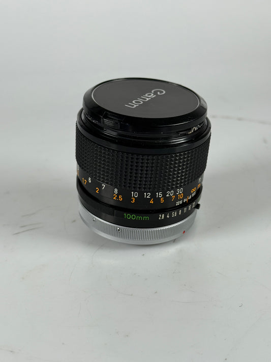Canon FD 100mm f2.8 S.S.C. BL Lens SSC