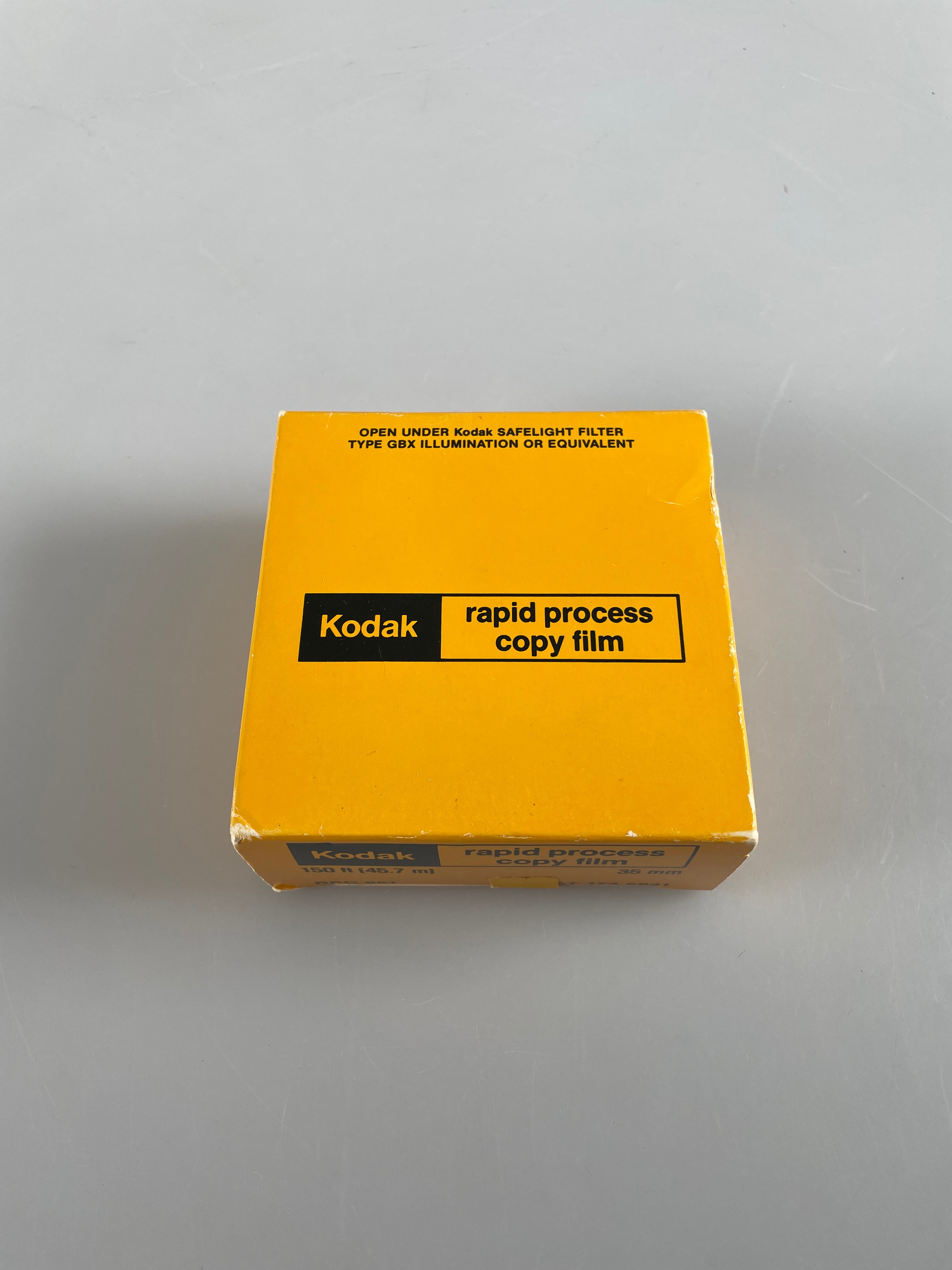 Kodak rapid store process copy film