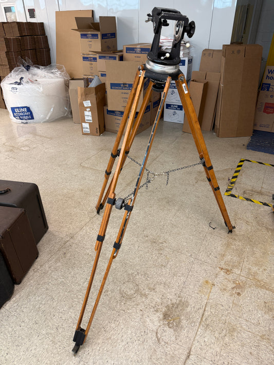 Arri wooden tripod with tilt head RARE vintage