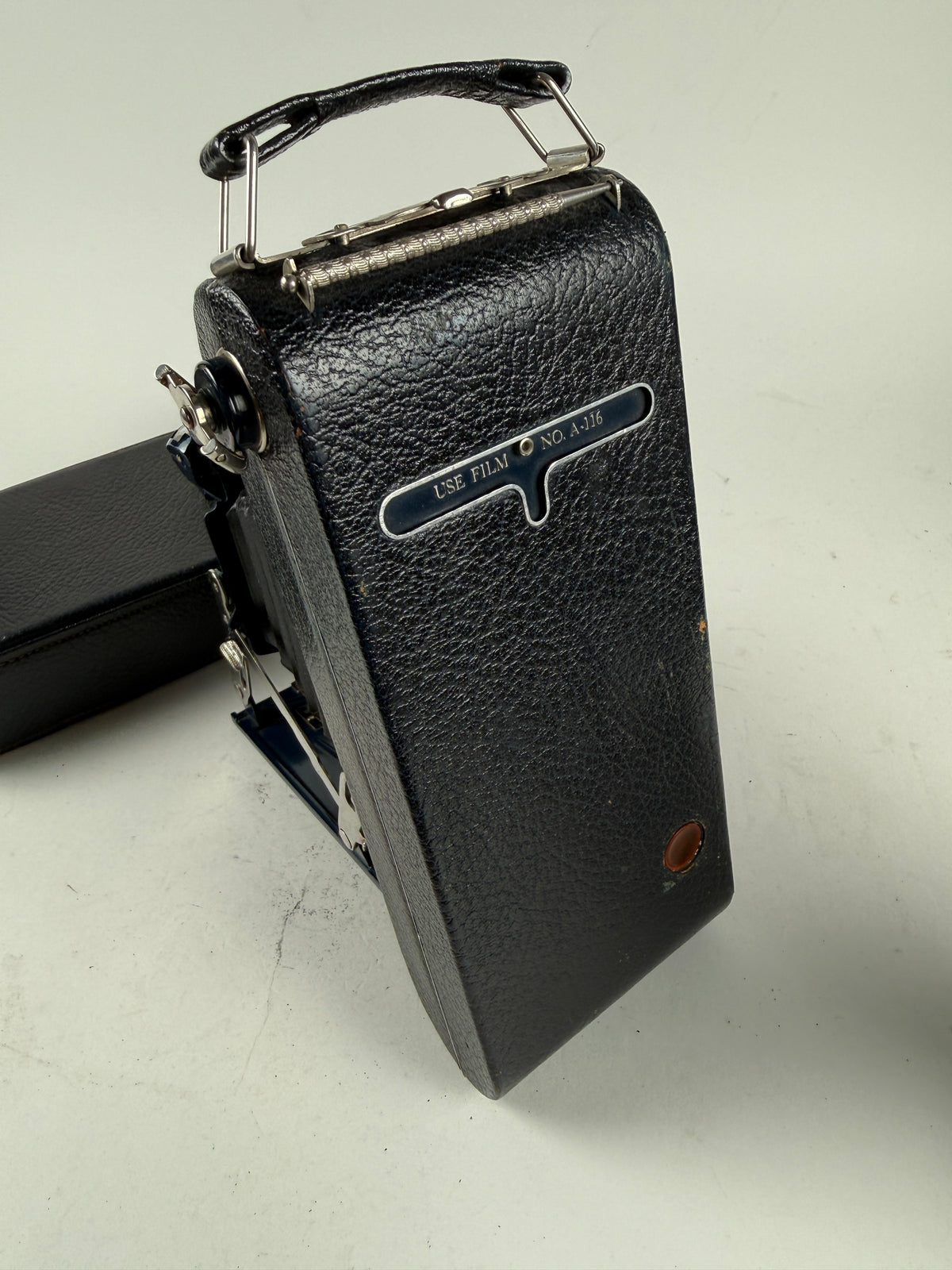 Kodak Folding Camera No 1A Series II Pocket Blue w/case