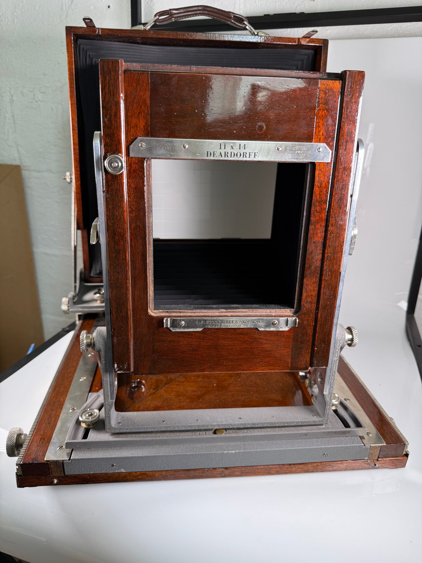 Rare Deardorff 11x14 large format wooden camera V11