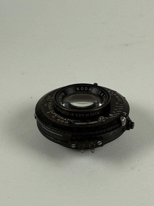 Kodak Ektar 127mm f4.7 large format lens in shutter