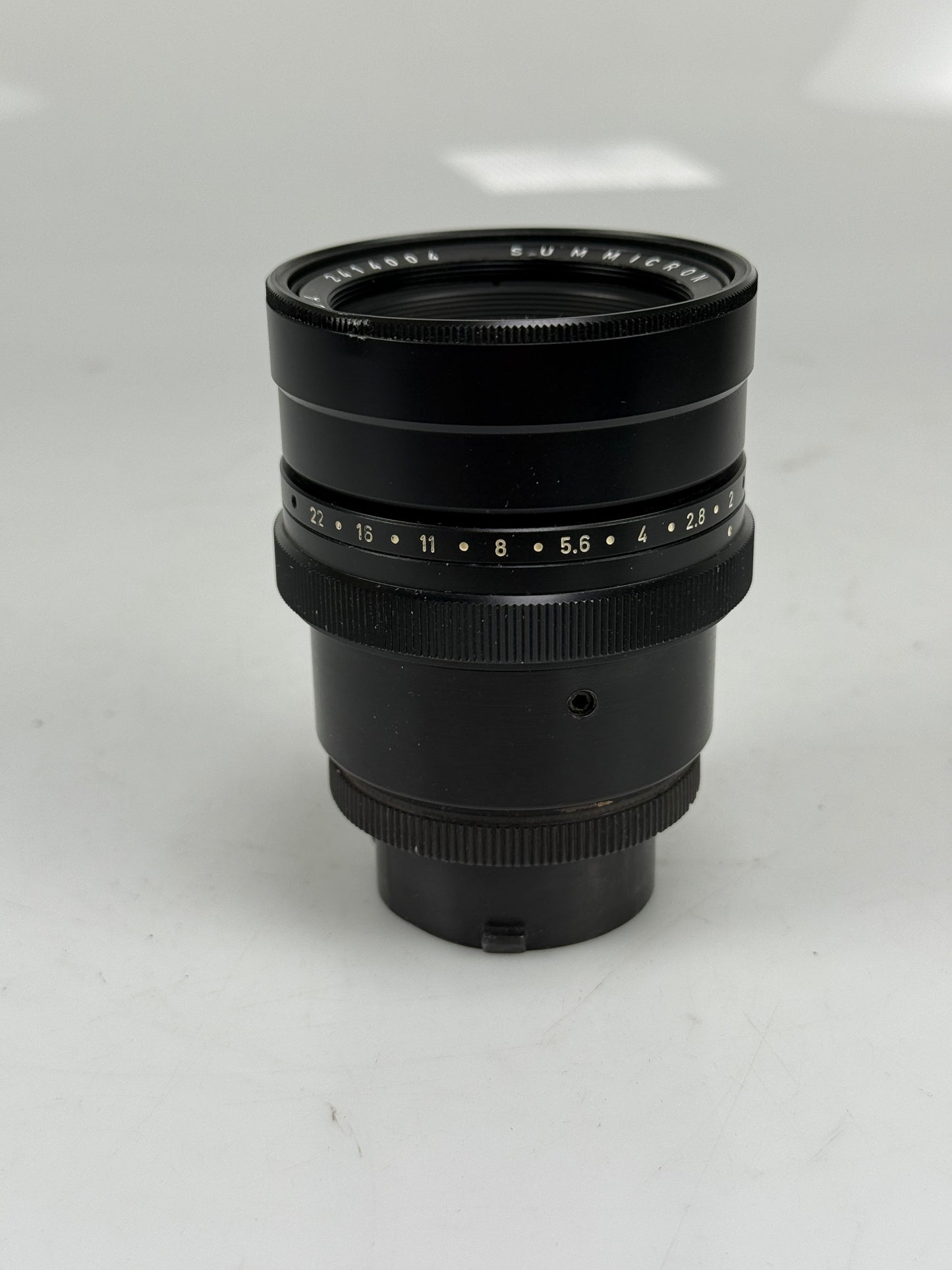 Leica Leitz Summicron M 90mm F2 Black Lens converted to cinema movie camera mount