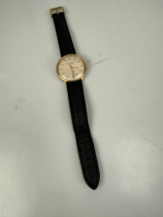 IWC Tiffany & Co. Schaffhausen Dial 34mm Watch 18K Yellow Gold Manual Wind 401 Movement