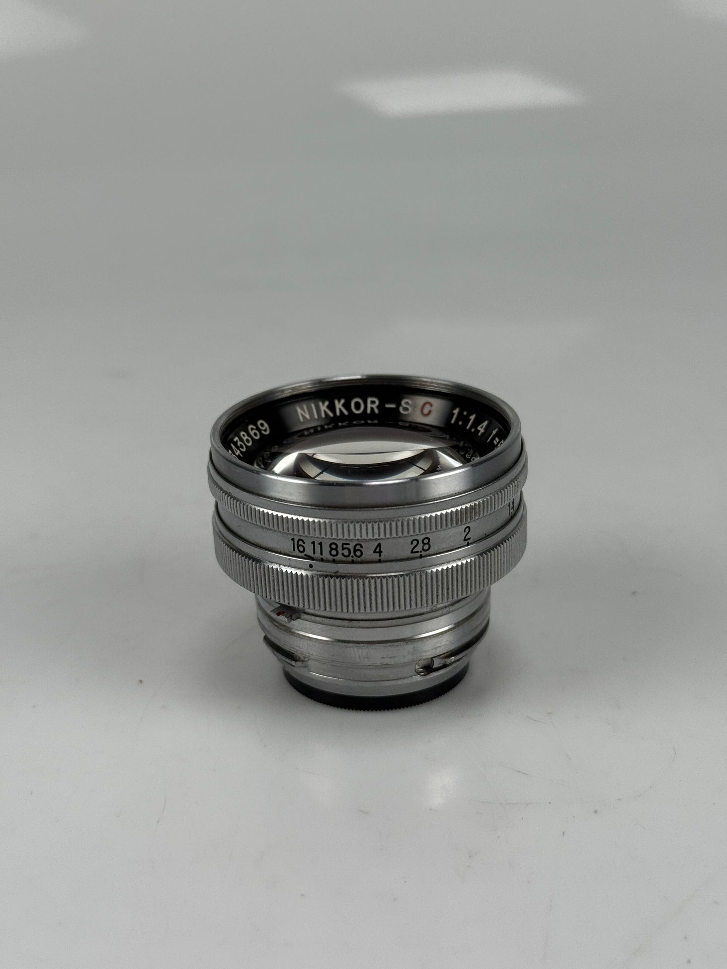 Nikon Nikkor S C 5cm 50mm f1.4 Nippon Kogaku Rangefinder Lens Chrome