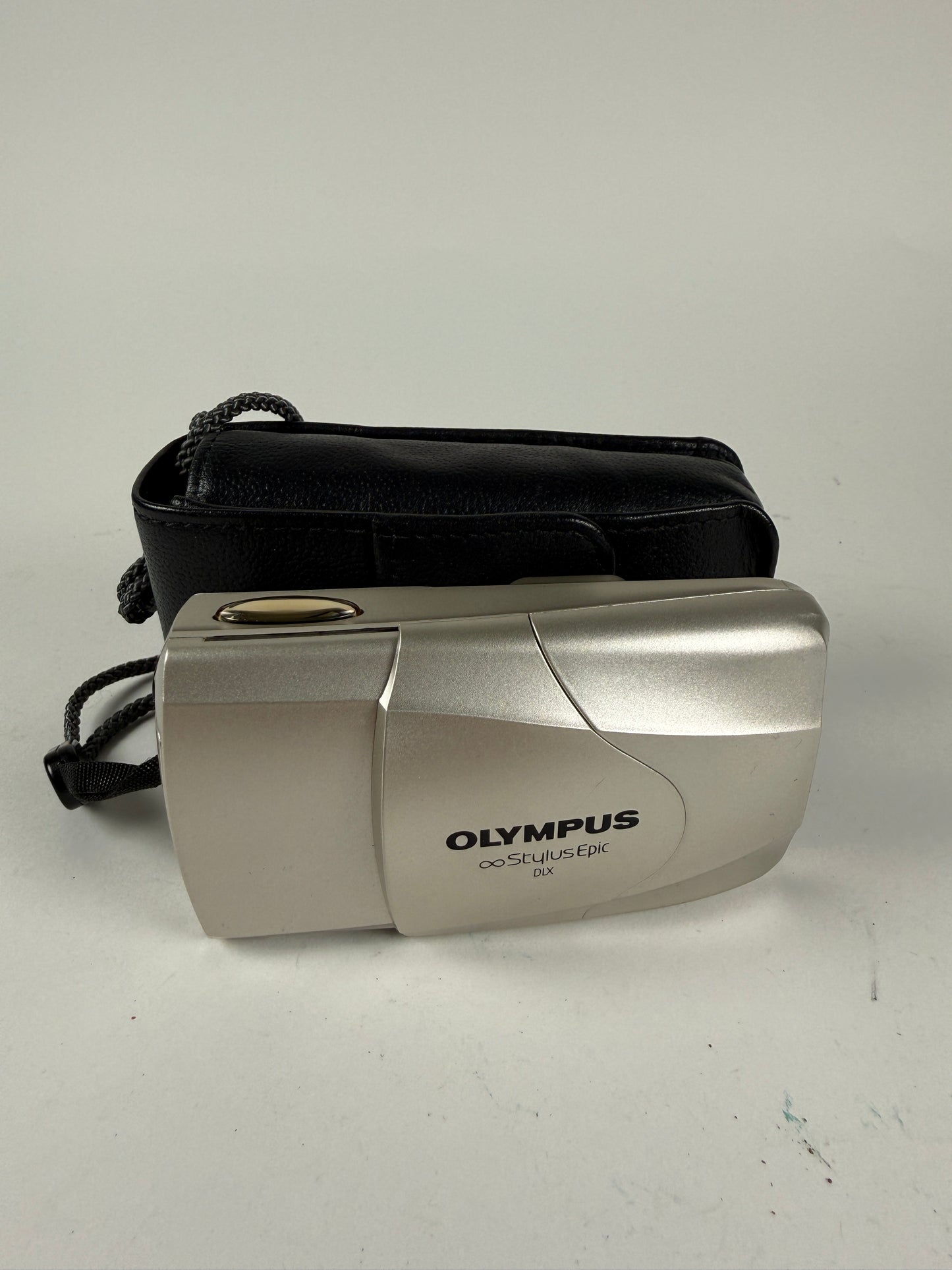 Olympus Stylus Epic DLX MJU II 35mm point and shoot p&s film camera 35mm f2.8 chrome/silver