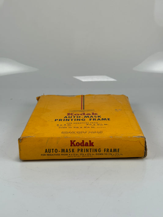 Eastman Kodak 4x5 Inch Adjustable Auto Mask Wood Contact Print Frame