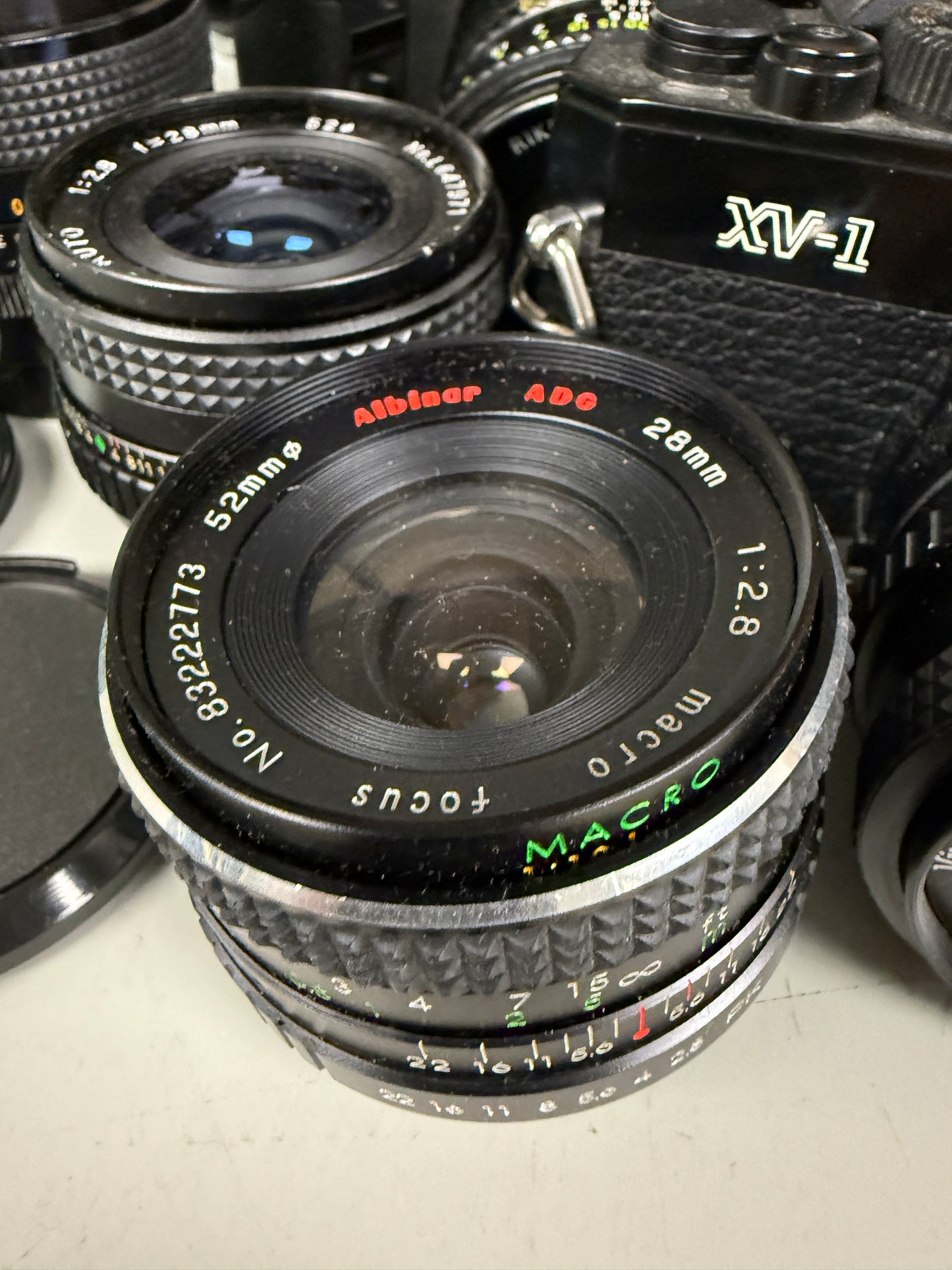 Pentax K mount Film camera equipment lot lens, Ricoh, Vivitar