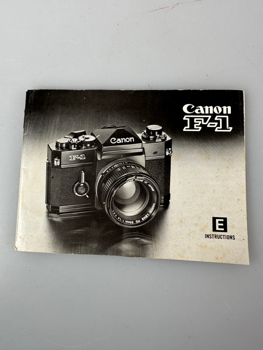 Canon F-1 N Instruction Manual Booklet