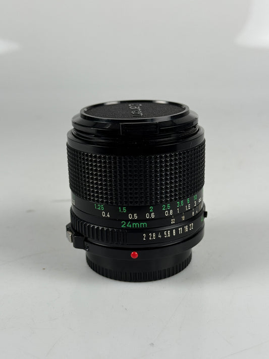 Canon 24mm f2 FD New NFD camera lens wide angle
