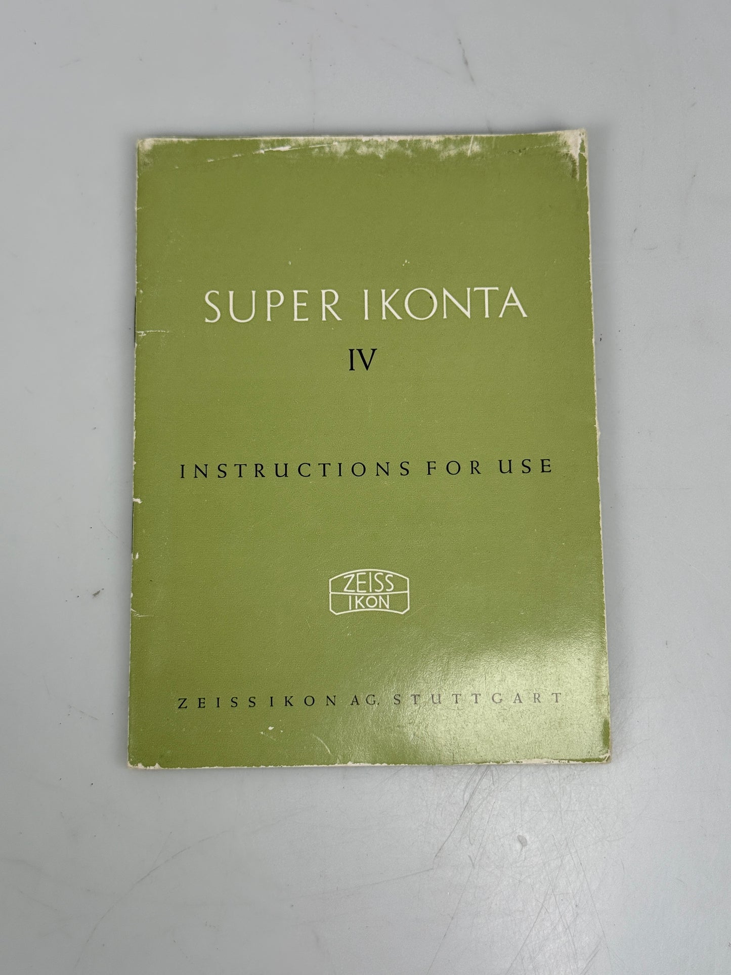 Zeiss Ikon Super Ikonta IV Instruction Book