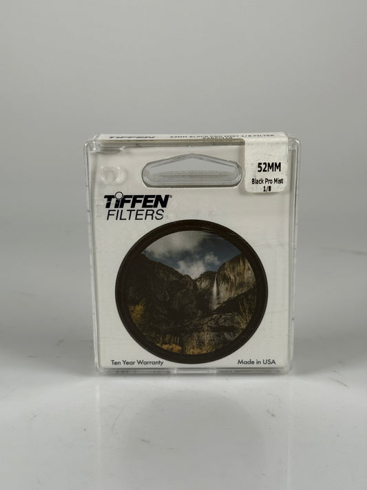 Tiffen 52mm Black Pro-Mist 1/8 Filter Halation Diffusion Filters