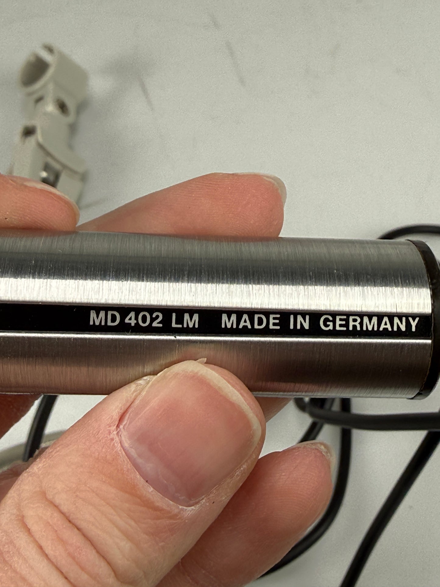 Vintage Sennheiser MD 402 LM Dynamic Cardioid Microphone Rare
