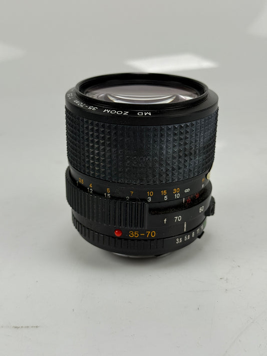 Minolta MD Zoom 35-70mm f3.5 MF Zoom Macro Lens