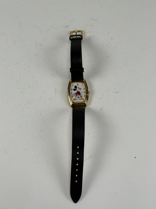 Genuine Vintage Disney Seiko Quartz Mickey Mouse Watch & Kafalope Band 2K03-5019