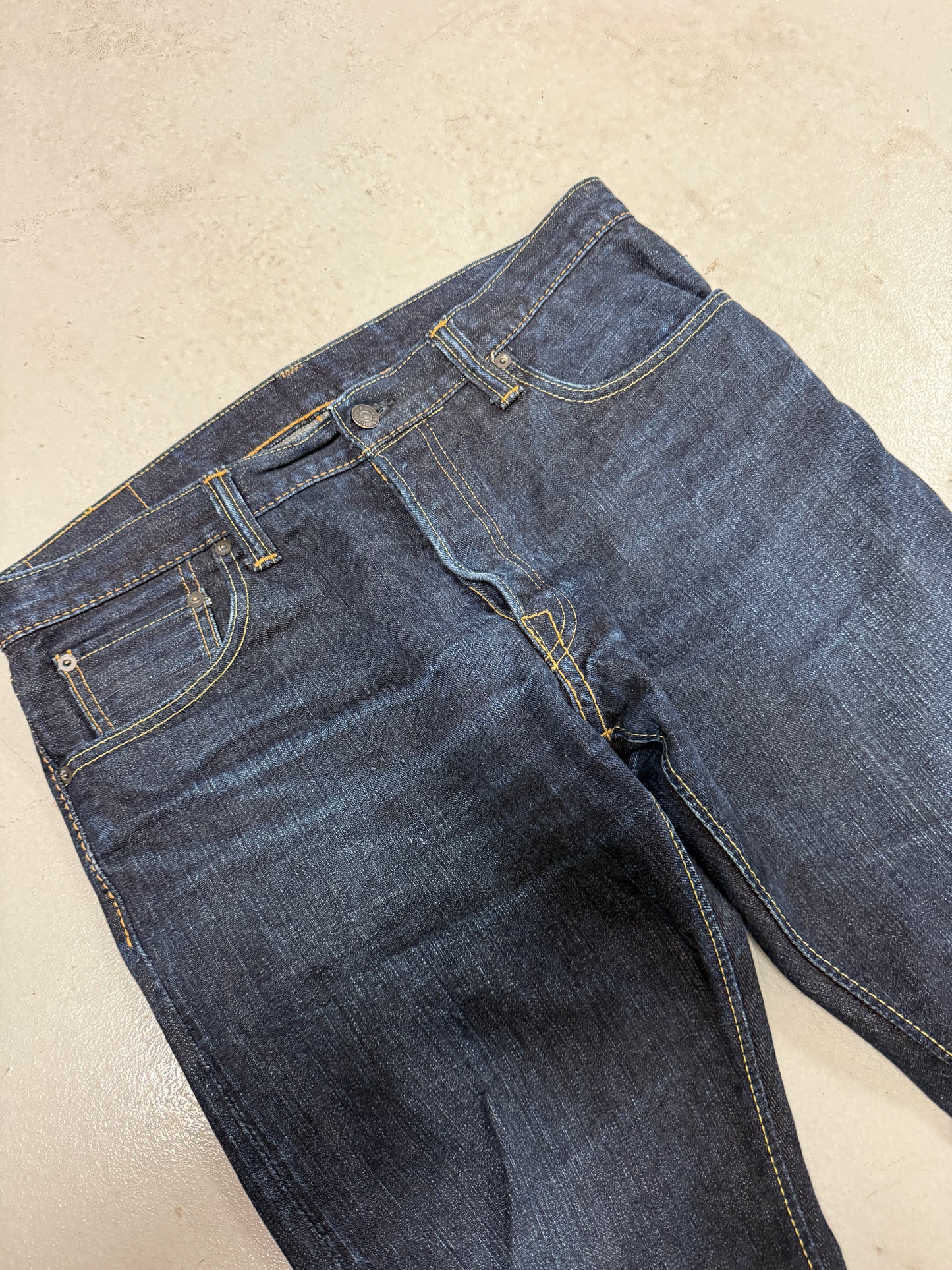 Pure Blue Japan Syoaiya Selvedge Raw Denim Jeans Size 34x34 Japan