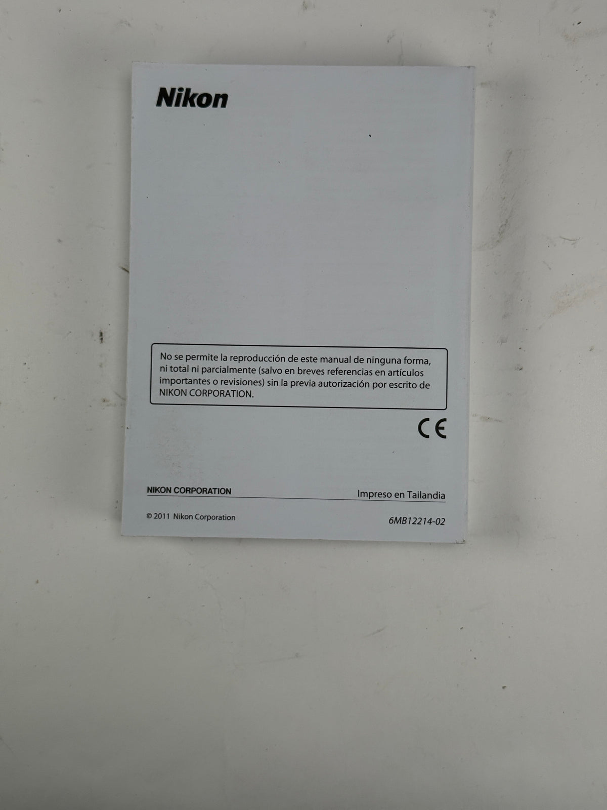 Nikon D800/D800E Digital Camera Instruction Manual spanish