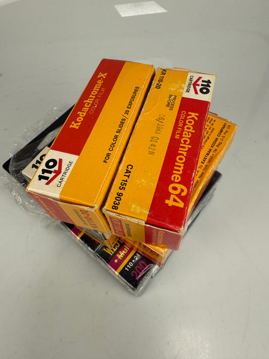 110 film lot 8 rolls Kodak Kodachrome, Ektachrome, color, etc