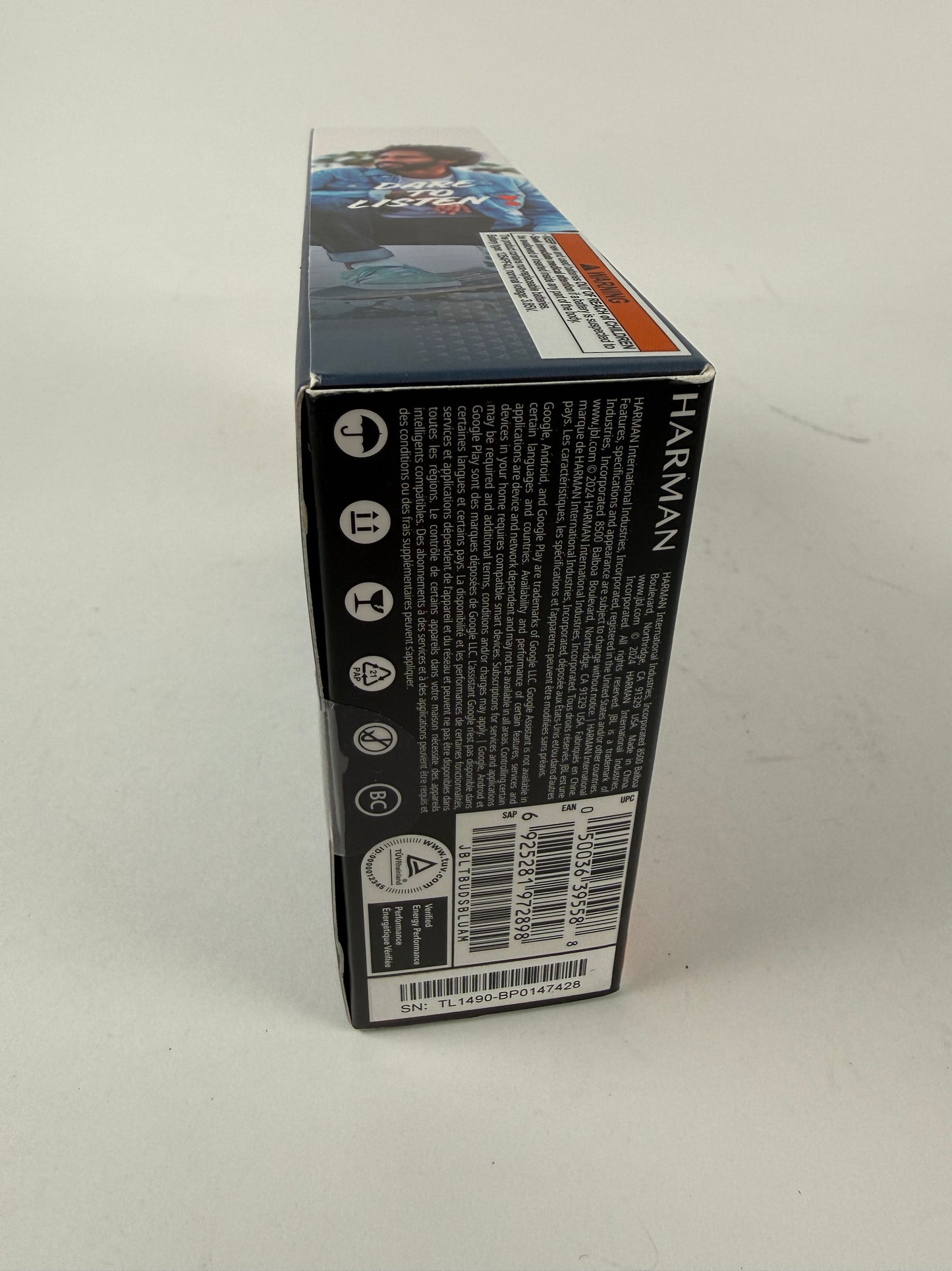 JBL Tune Buds Wireless Bluetooth Noise-Cancelling Earbuds Blue