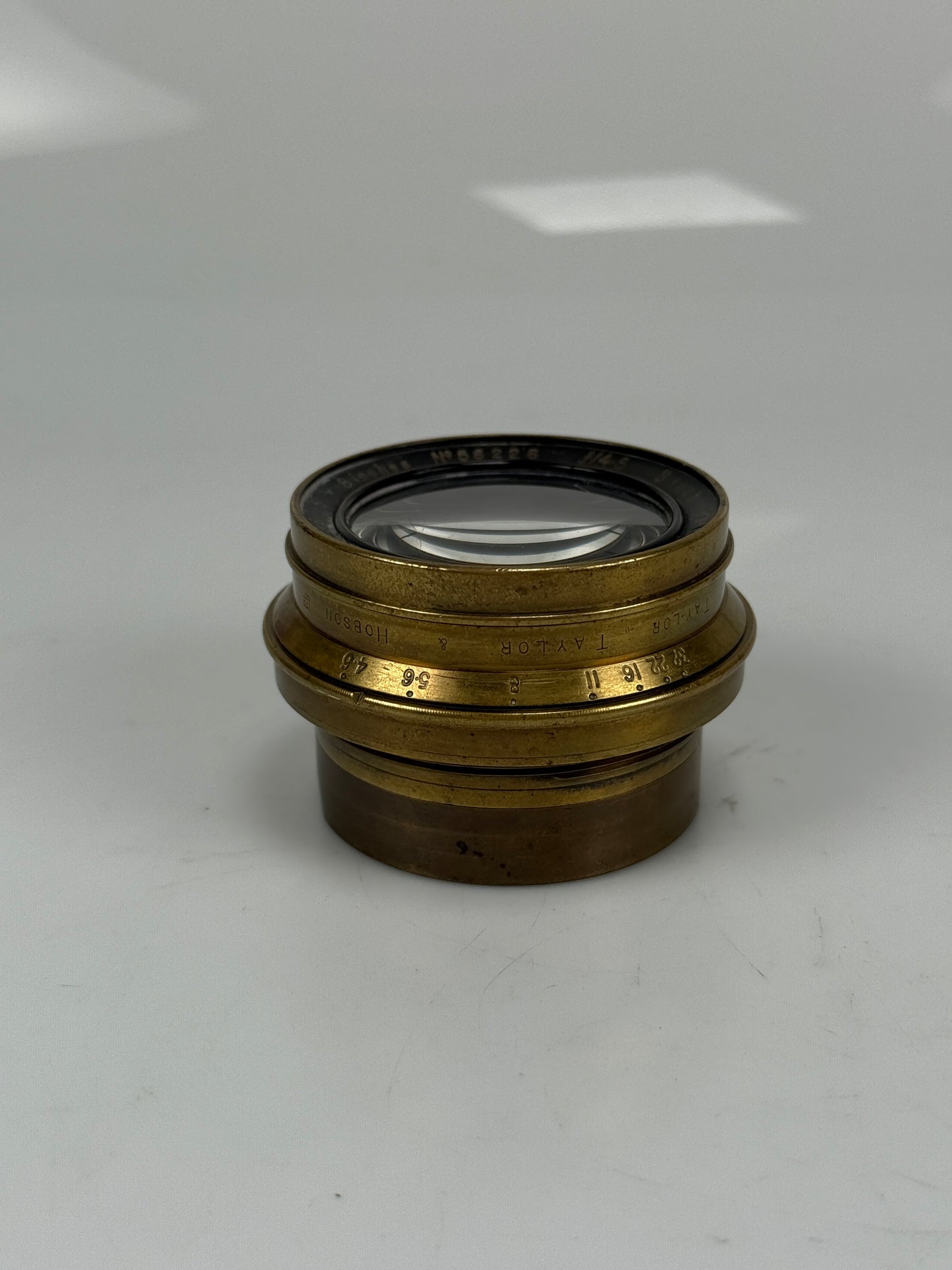 Rare - Cooke Anastigmat 5x8 Series II 8 Inch F4.5 Brass Lens - Taylor Hobson