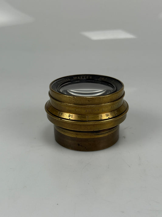 Rare - Cooke Anastigmat 5x8 Series II 8 Inch F4.5 Brass Lens - Taylor Hobson