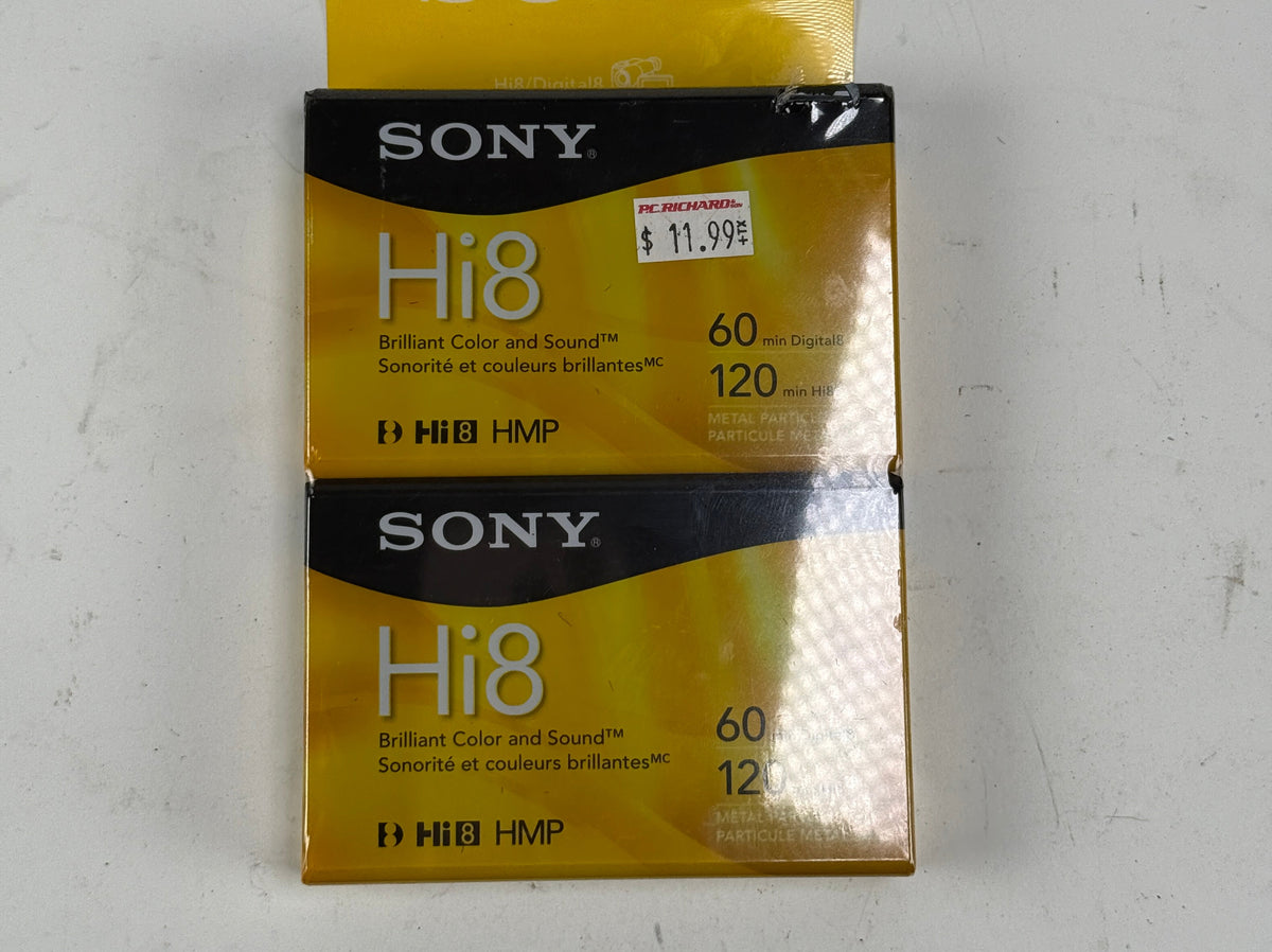 Sony 120 mins Hi8 HMP Camcorder Video Tapes Lot of 2