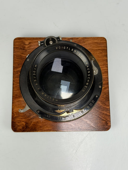 Voigtlander Heliar 30cm f4.5 Compound Shutter Large Format Lens